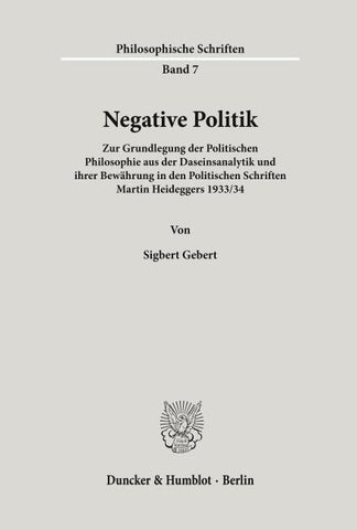 Negative Politik.