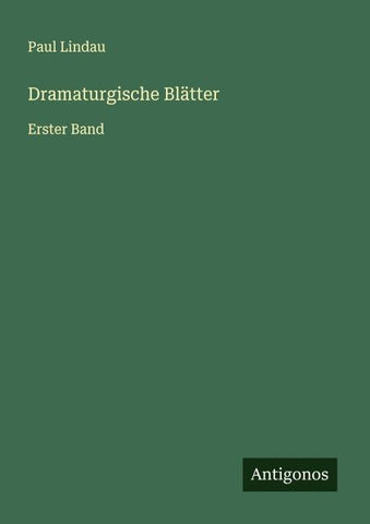 Dramaturgische Blätter