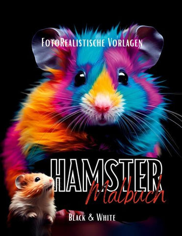 Malbuch Hamster „Fotorealistisch“.