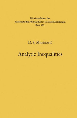 Analytic Inequalities
