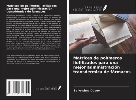 Matrices de polímeros liofilizados para una mejor administración transdérmica de fármacos