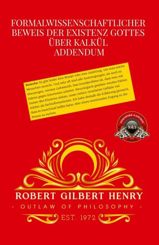 Formalwissenschaftlicher Beweis der Existenz Gottes über Kalkül - Addendum