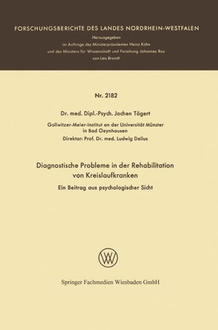 Diagnostische Probleme in der Rehabilitation von Kreislaufkranken