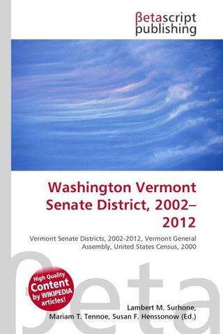 Washington Vermont Senate District, 2002-2012