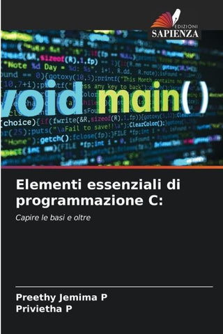 Elementi essenziali di programmazione C: