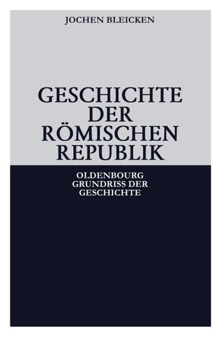 Geschichte der Römischen Republik