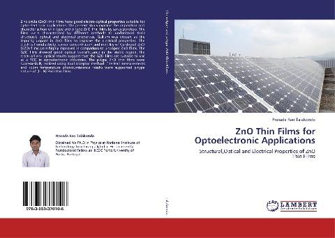 ZnO Thin Films for Optoelectronic Applications