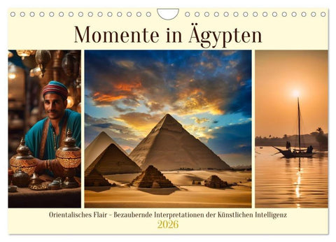 Momente in Ägypten (Wandkalender 2026 DIN A4 quer), CALVENDO Monatskalender