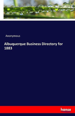 Albuquerque Business Directory for 1883