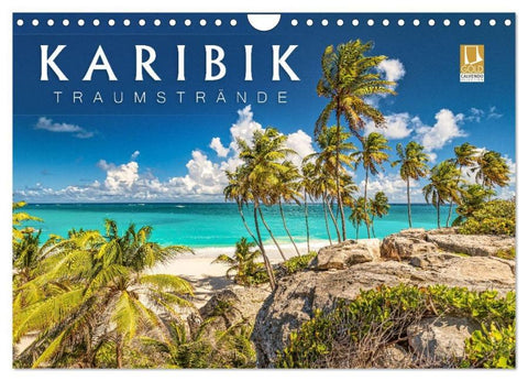 Karibik - Traumstrände (Wandkalender 2026 DIN A4 quer), CALVENDO Monatskalender