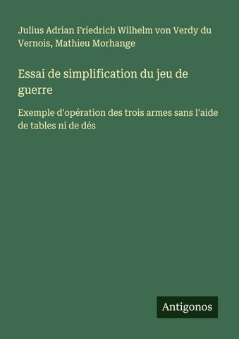 Essai de simplification du jeu de guerre