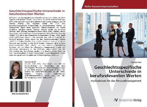 Geschlechtsspezifische Unterschiede in berufsrelevanten Werten