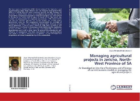 Managing agricultural projects in Jericho, North-West Province of SA