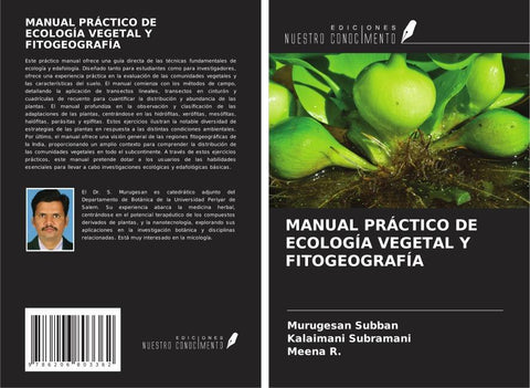 MANUAL PRÁCTICO DE ECOLOGÍA VEGETAL Y FITOGEOGRAFÍA