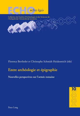 Entre archéologie et épigraphie