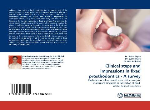 Clinical steps and impressions in fixed prosthodontics - A survey
