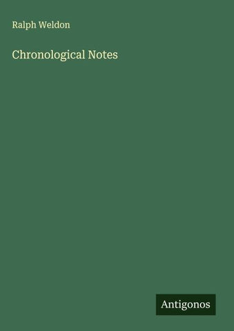 Chronological Notes