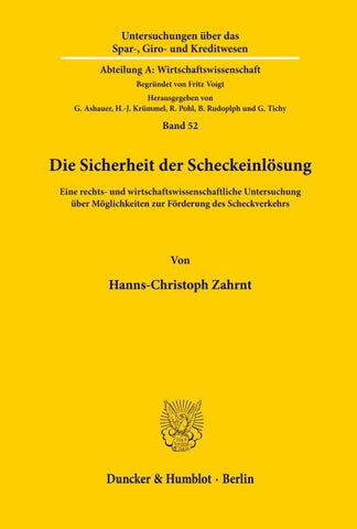 Die Sicherheit der Scheckeinlösung.