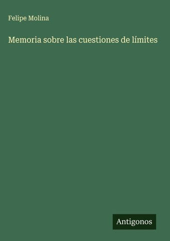 Memoria sobre las cuestiones de límites
