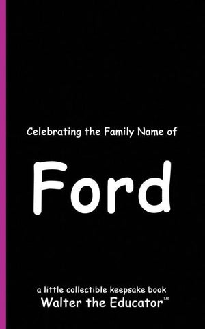 Celebrating the Family Name of Ford