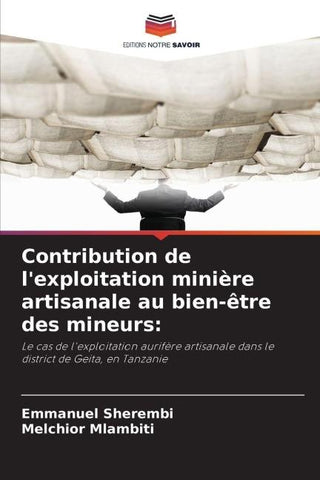 Contribution de l'exploitation minière artisanale au bien-être des mineurs: