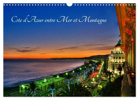 Côte d'Azur entre Mer et Montagne (Calendrier mural 2026 DIN A3 vertical), CALVENDO calendrier mensuel
