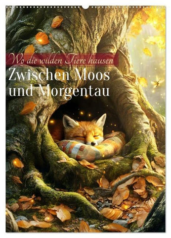 Zwischen Moos und Morgentau (Wandkalender 2026 DIN A2 hoch), CALVENDO Monatskalender
