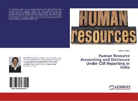 Human Resource Accounting and Disclosure Under CSR Reporting in India