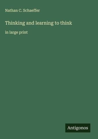 Thinking and learning to think