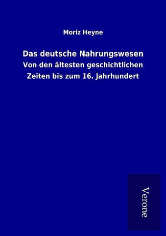Das deutsche Nahrungswesen