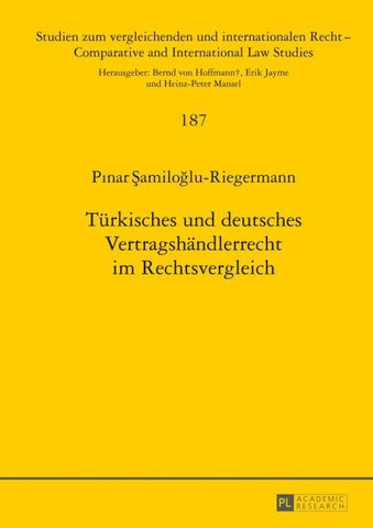Tuerkisches und deutsches Vertragshaendlerrecht im Rechtsvergleich
