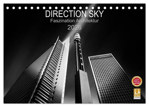 Direction Sky - Faszination Architektur 2026 (Tischkalender 2026 DIN A5 quer), CALVENDO Monatskalender