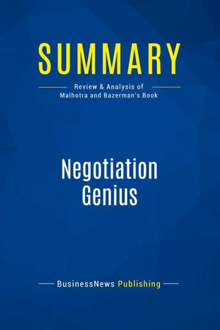 Summary: Negotiation Genius