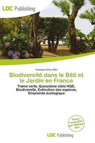 Biodiversité dans le Bâti et le Jardin en France
