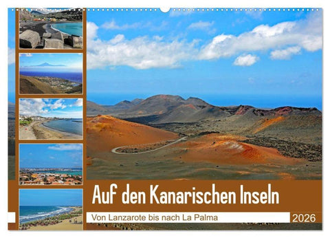 Auf den Kanarischen Inseln (Wandkalender 2026 DIN A2 quer), CALVENDO Monatskalender