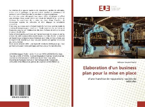 Elaboration d'un business plan pour la mise en place