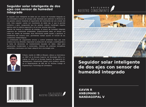 Seguidor solar inteligente de dos ejes con sensor de humedad integrado