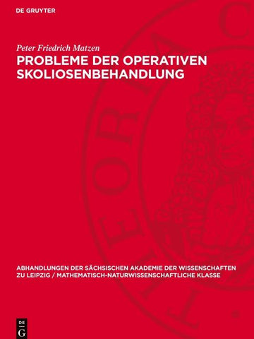 Probleme der operativen Skoliosenbehandlung