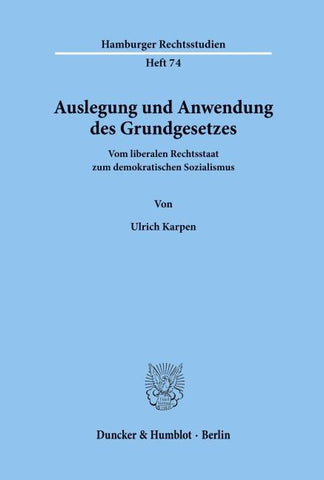 Auslegung und Anwendung des Grundgesetzes.