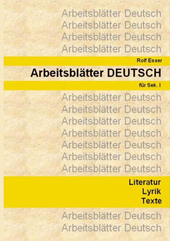 Arbeitsblätter DEUTSCH