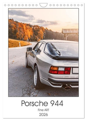 Porsche 944 - Fine Art (Wandkalender 2026 DIN A4 hoch), CALVENDO Monatskalender