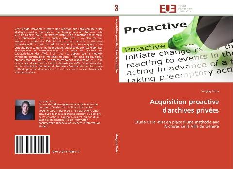 Acquisition proactive d'archives privées