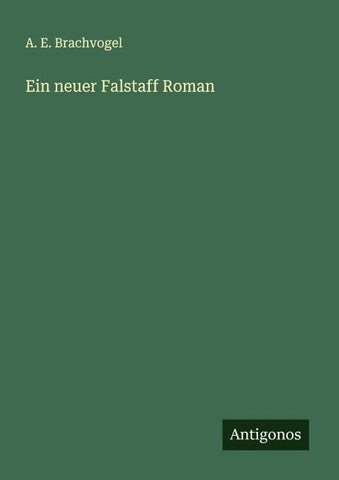 Ein neuer Falstaff Roman