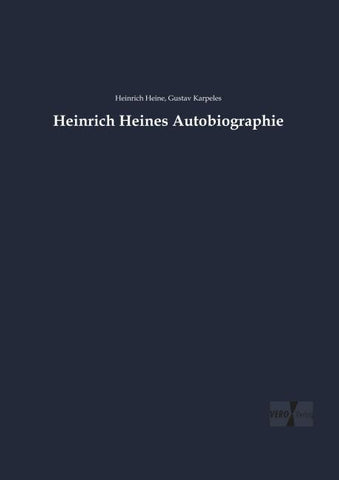 Heinrich Heines Autobiographie