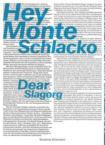 Susanne Kriemann: Hey Monte Schlacko / Dear Slagorg