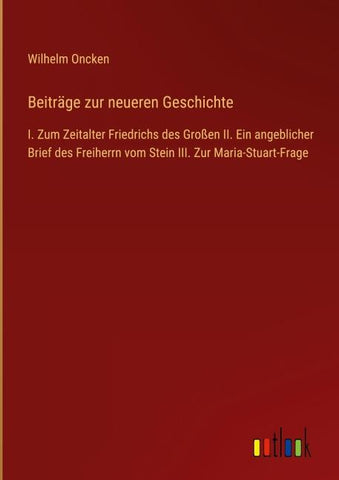 Beiträge zur neueren Geschichte