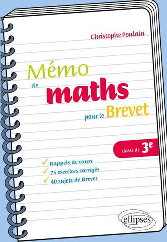 Mémo de mathématiques pour le brevet