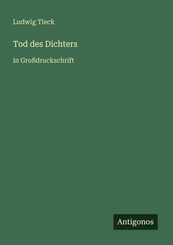 Tod des Dichters