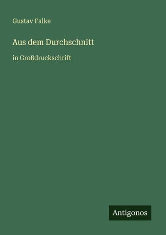 Aus dem Durchschnitt