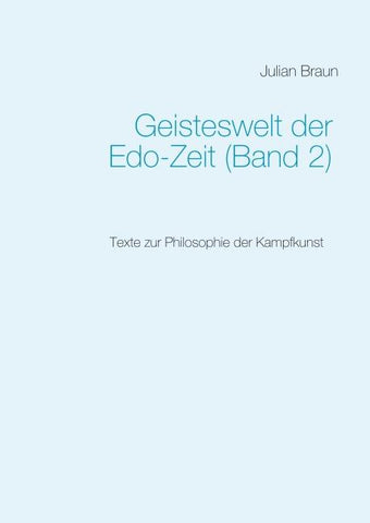Geisteswelt der Edo-Zeit (Band 2)